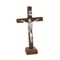 Vintage Wooden Standing Crucifix Elegant Catholic Jesus Cross For Home Church Decor 3