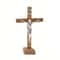 Vintage Wooden Standing Crucifix Elegant Catholic Jesus Cross For Home Church Decor 5