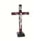 Vintage Wooden Standing Crucifix Elegant Catholic Jesus Cross For Home Church Decor 6