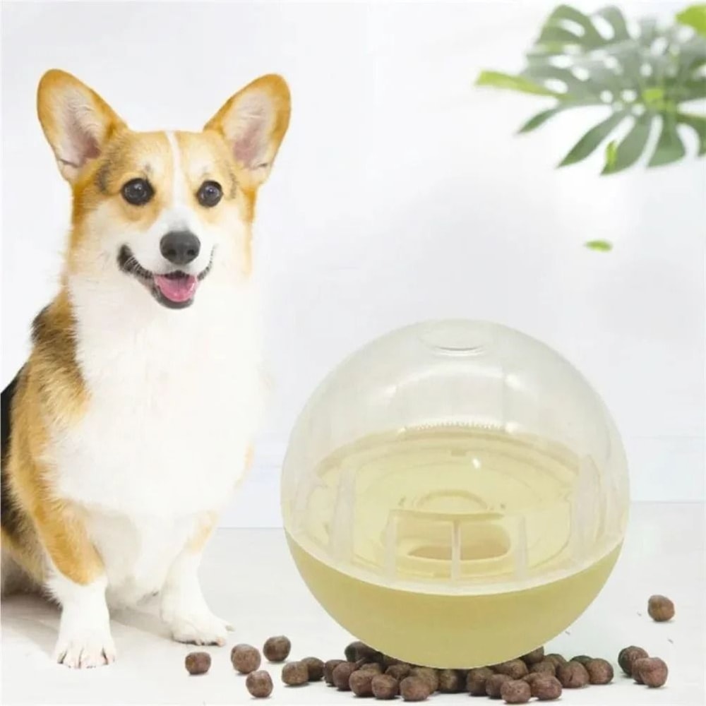 Adjustable Pet Treat Dispensing Ball Interactive IQ Training Slow Feeder 1