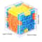 3D Maze Magic Cube SixSided Transparent Puzzle Stress Reliever Toy 3