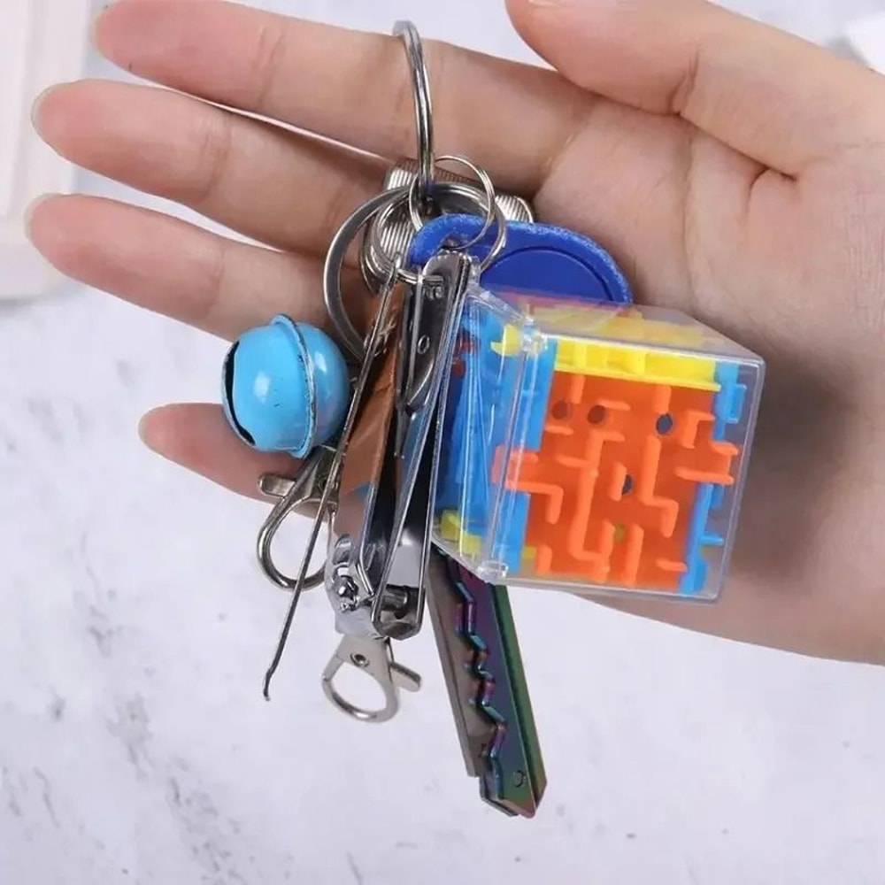 3D Maze Magic Cube SixSided Transparent Puzzle Stress Reliever Toy 5