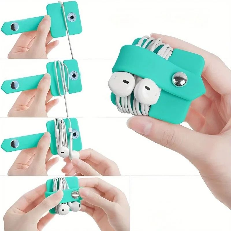 Headphone Cable Organizer Holder Portable Smart Cable Winder 4