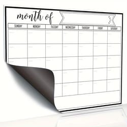 magnetic fridge calendar – strong magnetic backing & smooth dry erase surface