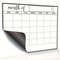 Magnetic Fridge Calendar Strong Magnetic Backing Smooth Dry Erase Surface 0