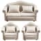 Miniature Dollhouse Sofa Set Elegant Living Room Furniture With Pillows 9