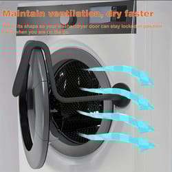 universal magnetic washer door prop – flexible front-loading washing machine door support