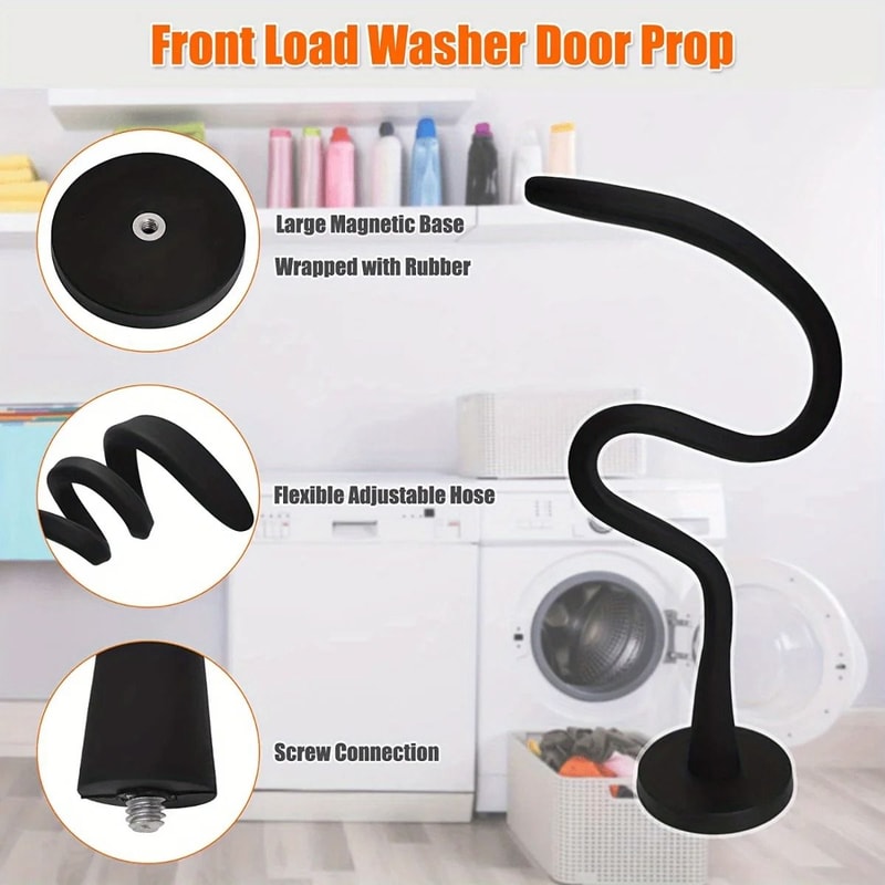 Universal Magnetic Washer Door Prop Flexible FrontLoading Washing Machine Door Support 1