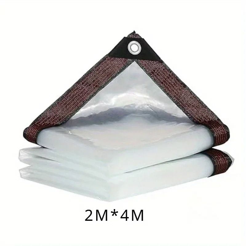 HeavyDuty Transparent Waterproof Tarp Clear Weatherproof Cover With Reinforced Eyelets 9
