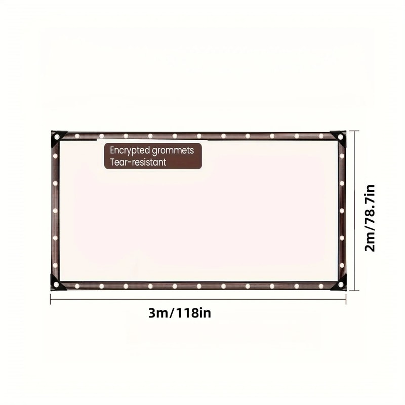 HeavyDuty Transparent Waterproof Tarp Clear Weatherproof Cover With Reinforced Eyelets 3