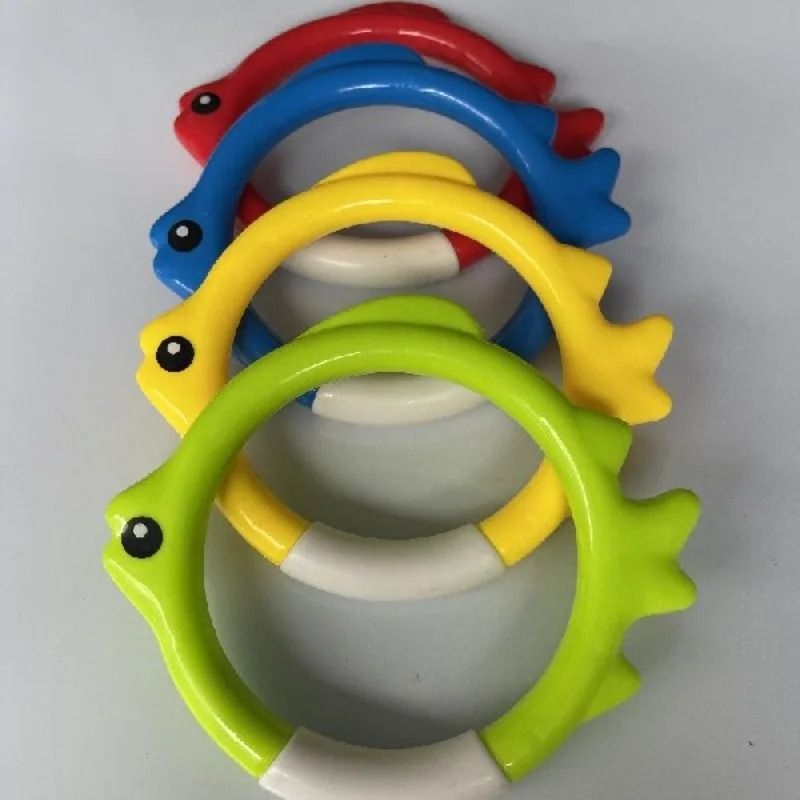 Diving Rings Training Set Underwater Swim Gear FishShaped Pool Toys 6