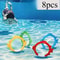 Diving Rings Training Set Underwater Swim Gear FishShaped Pool Toys 7