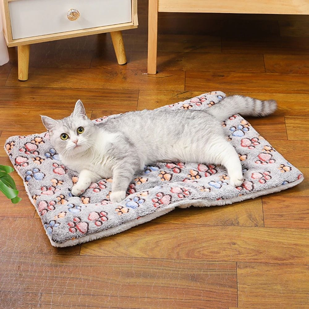 DoubleSided Plush Pet Mat UltraSoft Winter Cushion For Cats Dogs 1
