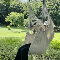 relaxing casual fabric hammock chair – portable swing & rocking comfort
