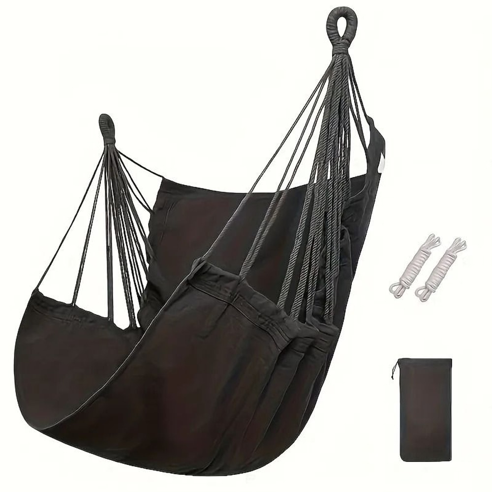 Relaxing Casual Fabric Hammock Chair Portable Swing Rocking Comfort 4