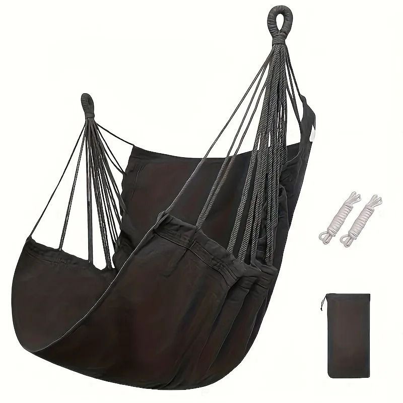 Relaxing Casual Fabric Hammock Chair Portable Swing Rocking Comfort 7