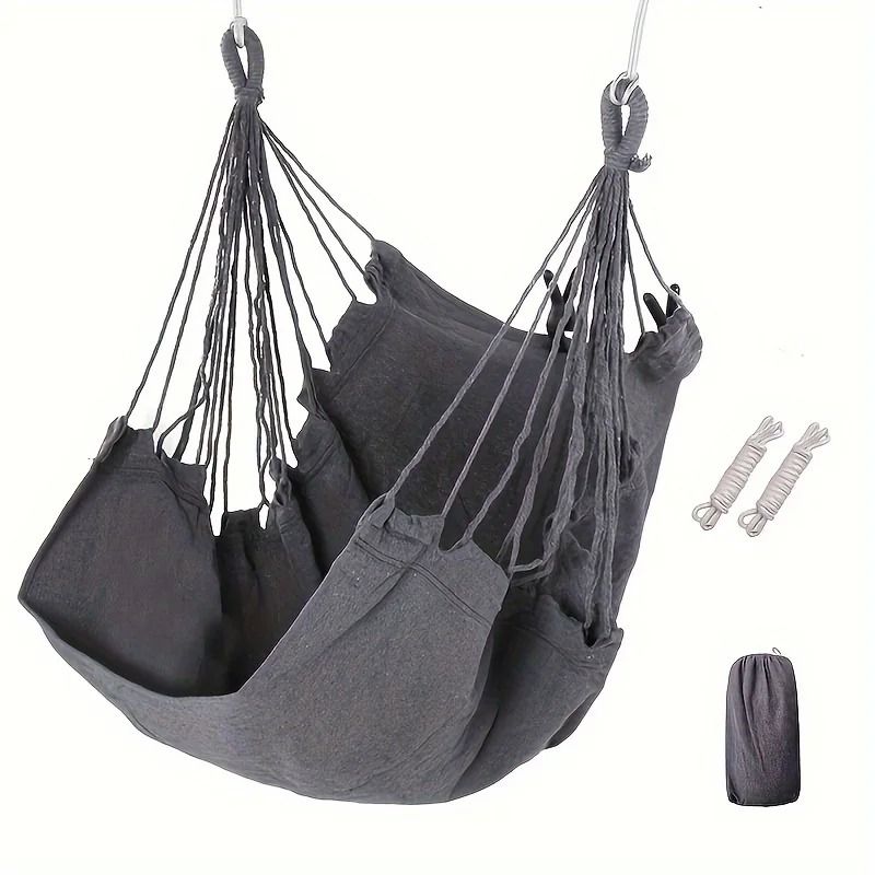 Relaxing Casual Fabric Hammock Chair Portable Swing Rocking Comfort 8