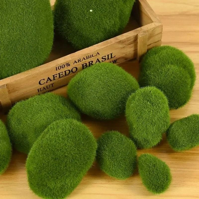 10Piece Artificial Moss Stone Set Versatile Garden Home Decor 1