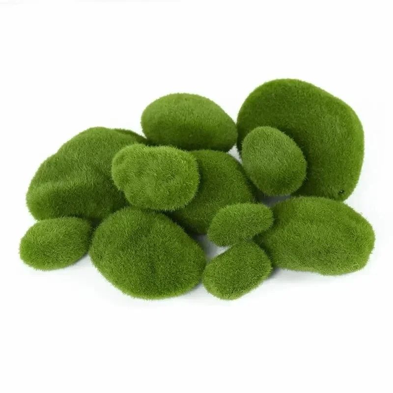 10Piece Artificial Moss Stone Set Versatile Garden Home Decor 3