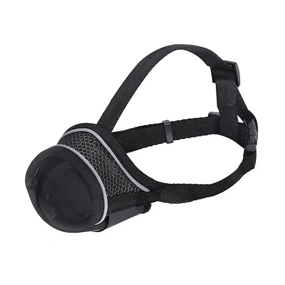 Breathable Adjustable Dog Muzzle Soft Mesh AntiBite AntiChewing Guard 6