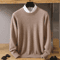 Mens Pure Mink Cashmere Sweater O Neck Knit Pullover For Autumn And Winter 9