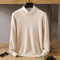 Mens Pure Mink Cashmere Sweater O Neck Knit Pullover For Autumn And Winter 11