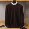 Mens Pure Mink Cashmere Sweater O Neck Knit Pullover For Autumn And Winter 13