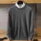 Mens Pure Mink Cashmere Sweater O Neck Knit Pullover For Autumn And Winter 14