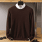 Mens Pure Mink Cashmere Sweater O Neck Knit Pullover For Autumn And Winter 20