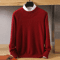 Mens Pure Mink Cashmere Sweater O Neck Knit Pullover For Autumn And Winter 23