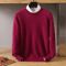Mens Pure Mink Cashmere Sweater O Neck Knit Pullover For Autumn And Winter 24