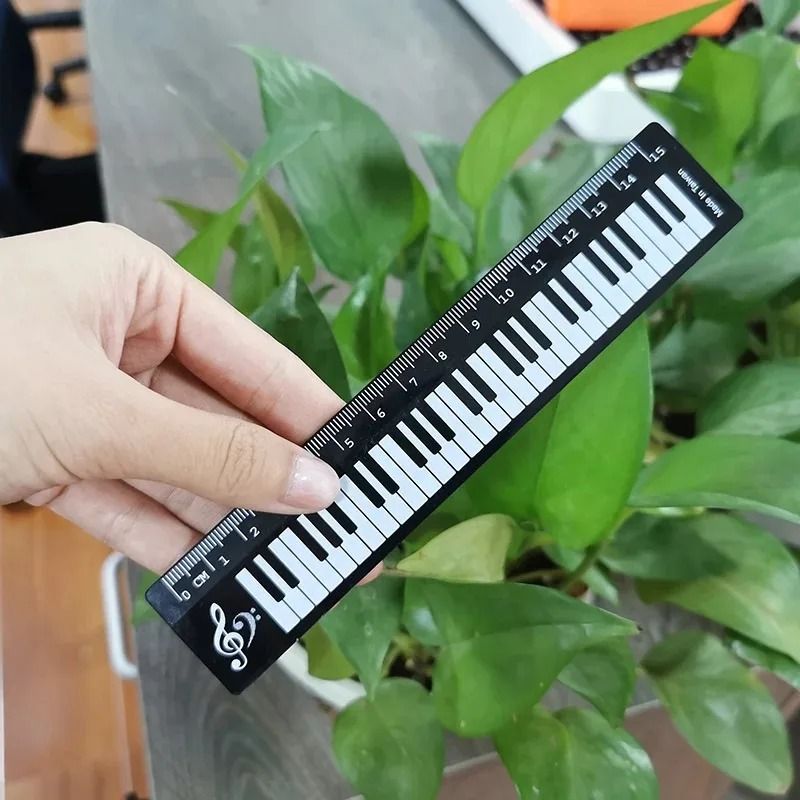 Creative Music Ruler Piano Design Measuring Tool Bookmark 1