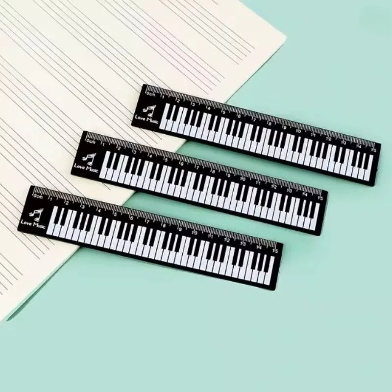 Creative Music Ruler Piano Design Measuring Tool Bookmark 4