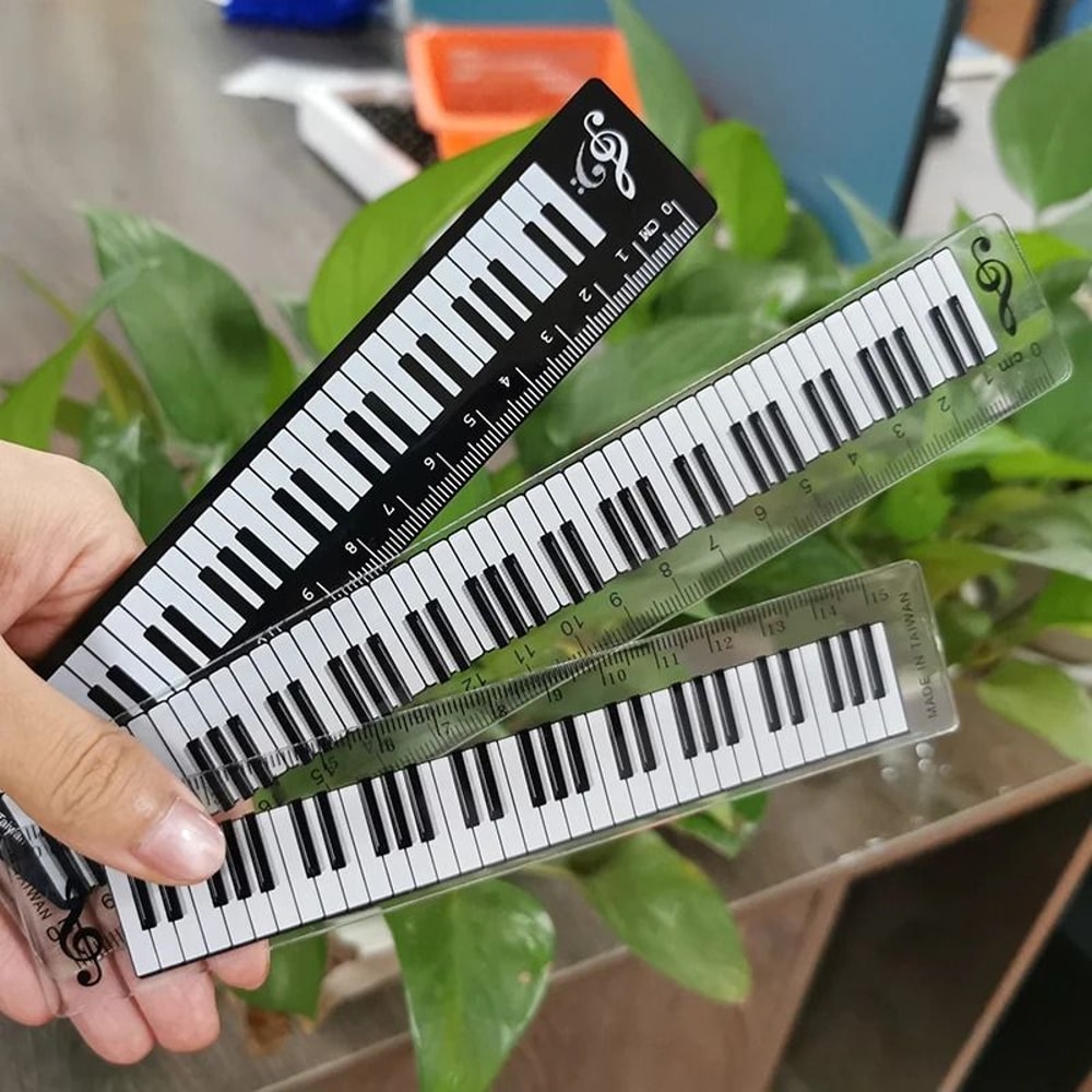 Creative Music Ruler Piano Design Measuring Tool Bookmark 5