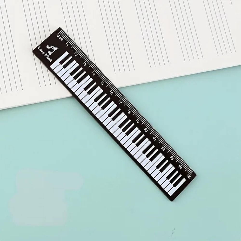 Creative Music Ruler Piano Design Measuring Tool Bookmark 6