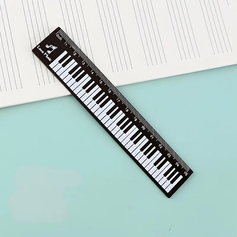 Creative Music Ruler Piano Design Measuring Tool Bookmark 6