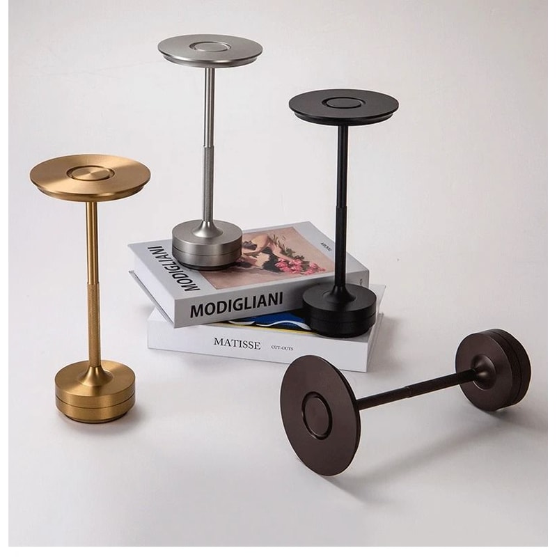 Aluminum Alloy Simple Decorative Lamp Retro Portable Touch Desk Lamp 0