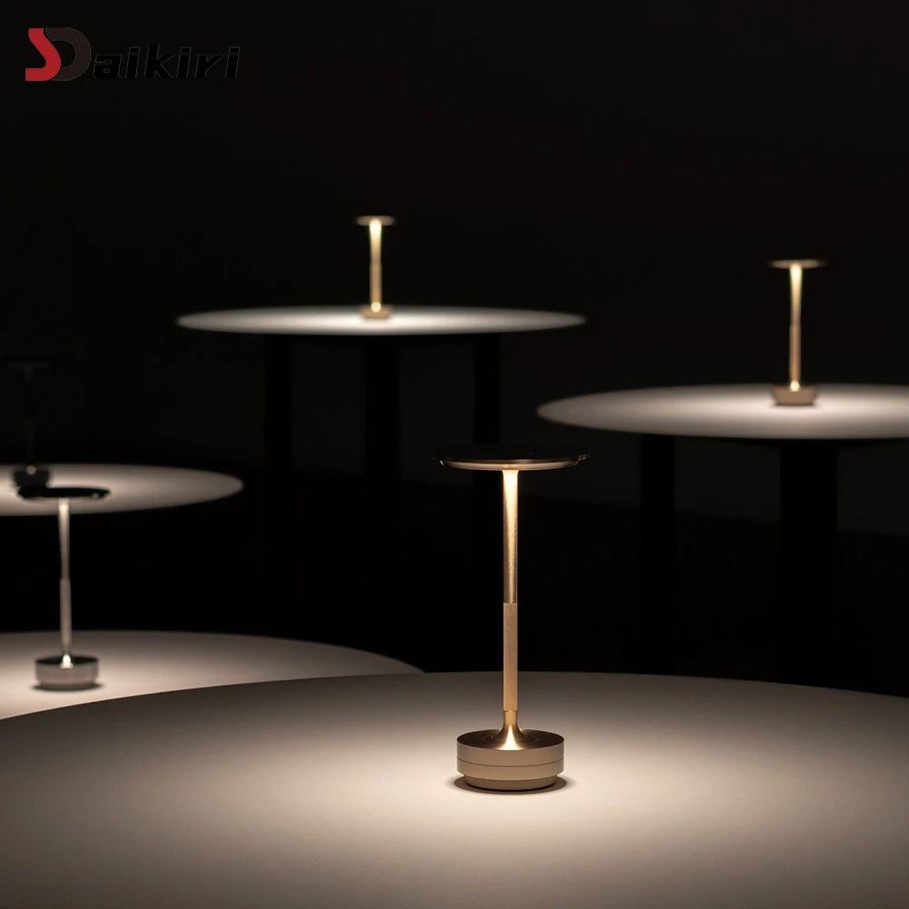 Aluminum Alloy Simple Decorative Lamp Retro Portable Touch Desk Lamp 4