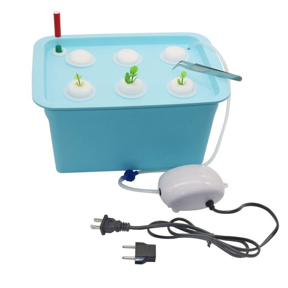 6Hole Indoor Hydroponic Growth Kit Smart Deep Water Culture Garden Box 3