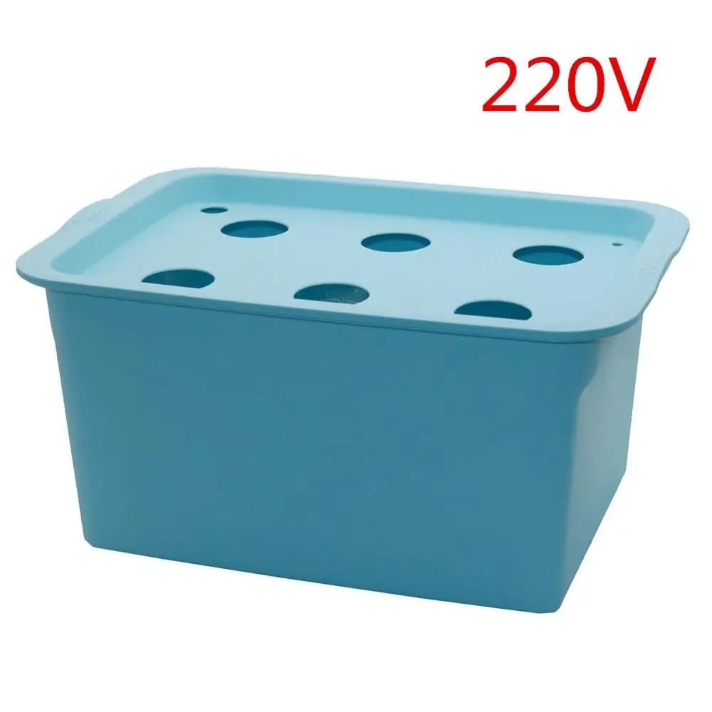 6Hole Indoor Hydroponic Growth Kit Smart Deep Water Culture Garden Box 13
