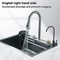 304 Stainless Steel Waterfall Kitchen Sink Large Single Basin With Integrated Cup Washer 2