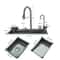 304 Stainless Steel Waterfall Kitchen Sink Large Single Basin With Integrated Cup Washer 3