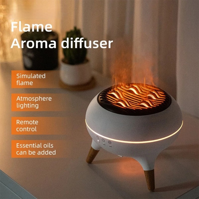 Dynamic Jellyfish Gradient Flame Air Humidifier Smart Essential Oil Aroma Diffuser 3