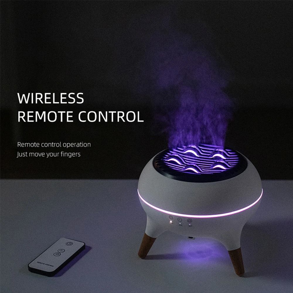 Dynamic Jellyfish Gradient Flame Air Humidifier Smart Essential Oil Aroma Diffuser 5