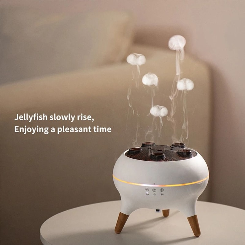 Dynamic Jellyfish Gradient Flame Air Humidifier Smart Essential Oil Aroma Diffuser 6