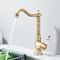 Retro Brass Antique Bronze Kitchen Faucet Deck Mounted Single Handle Mixer 11