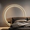 Modern Large Circle LED Wall Sconce Sleek Tricolor Indoor Lighting 1