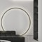 Modern Large Circle LED Wall Sconce Sleek Tricolor Indoor Lighting 2