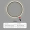 Modern Large Circle LED Wall Sconce Sleek Tricolor Indoor Lighting 7