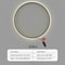 Modern Large Circle LED Wall Sconce Sleek Tricolor Indoor Lighting 8
